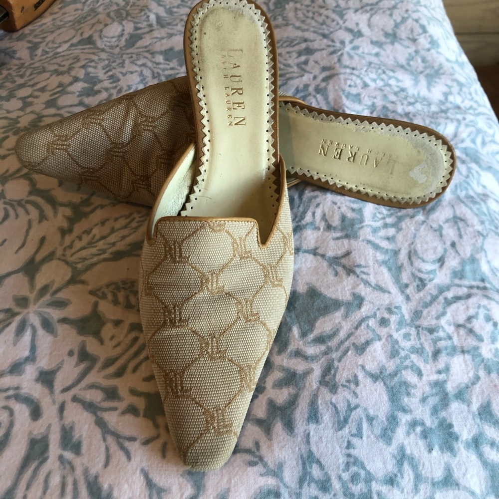 Authentic Ralph Lauren mules